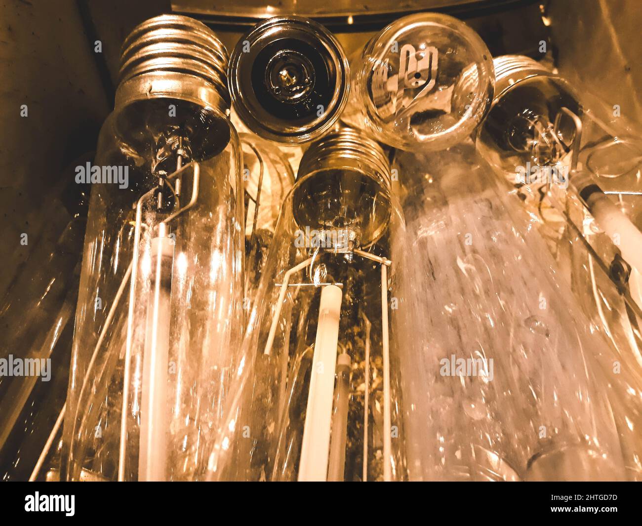 Elektrische Lampen Stockfoto