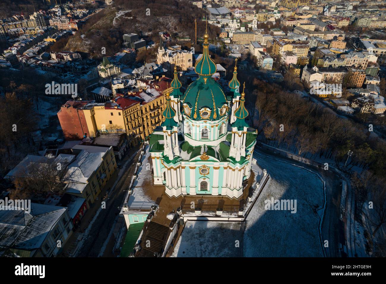 Ukraine Kiew Kiewer orthodoxes Abteikloster St. Andreas-Kirche Stockfoto