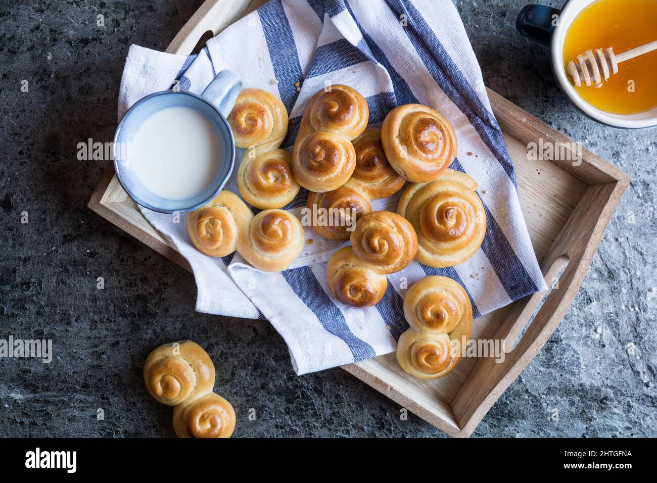 Judase, traditionelles slowakisches süßes hausgemachtes ostergebäck Stockfoto