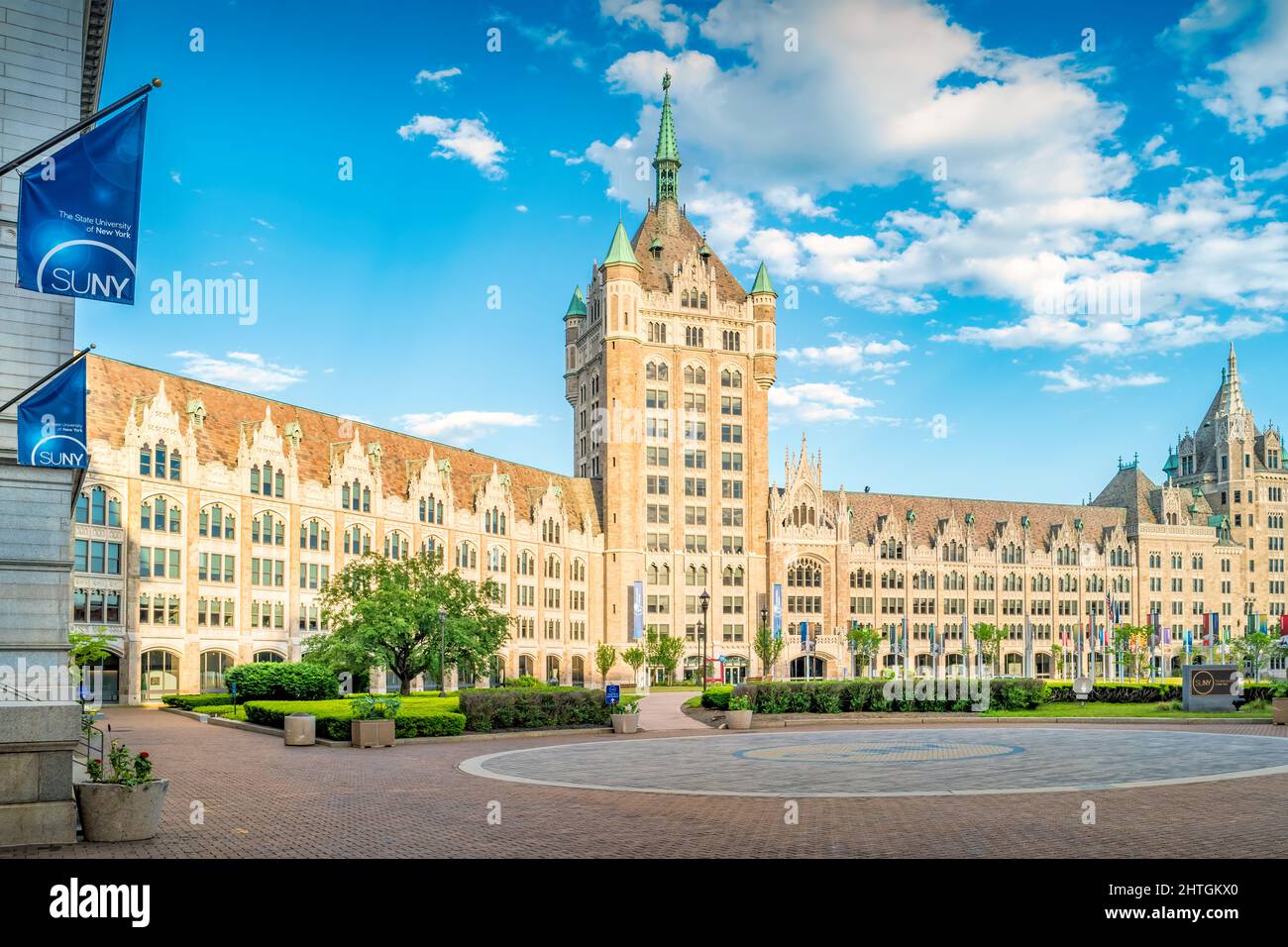 State University of New York an der Albany aka University at Albany in Albany, New York State, USA. Stockfoto