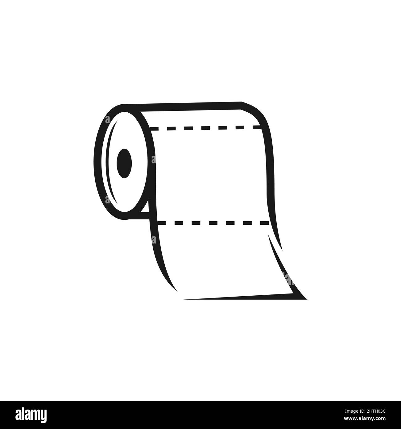 Rolle Kreis Tissue Linien Logo Symbol Vektor Symbol Grafik Design Illustration.EPS 10 Stock Vektor