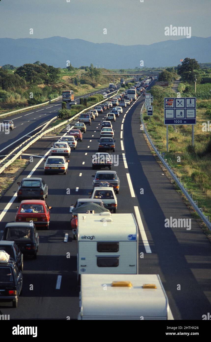 Bouchons Peage Stockfoto