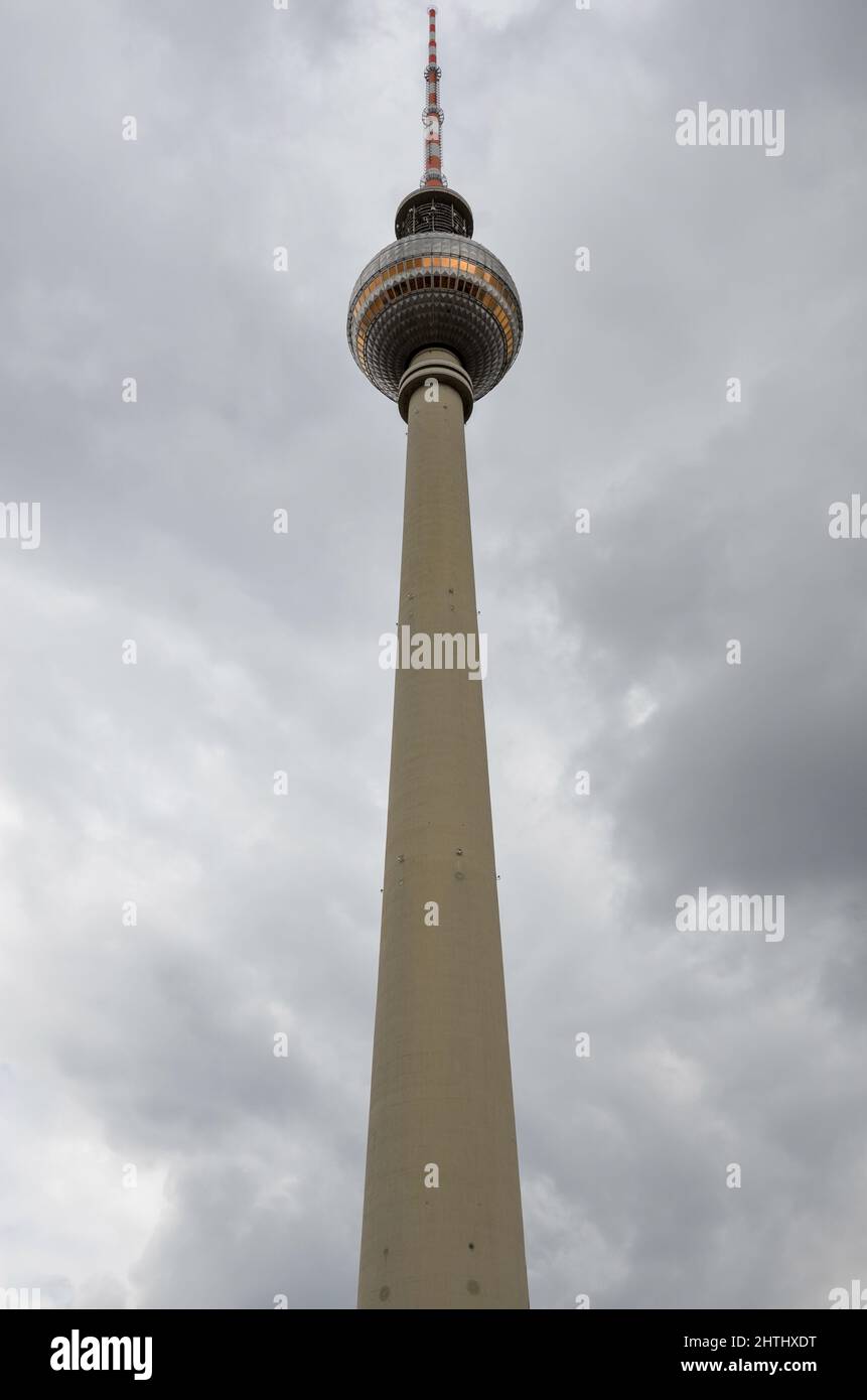 Berlin, Berlin, Deutschland - Juni 21 2014: Der Berliner Fernsehturm in der Nähe des Alexanderplatzes im Zentrum Berlins Stockfoto
