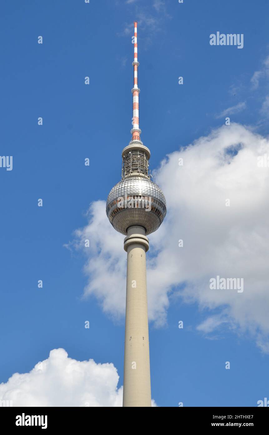 Berlin, Berlin, Deutschland - Juni 22 2014: Der Berliner Fernsehturm in der Nähe des Alexanderplatzes im Zentrum Berlins Stockfoto
