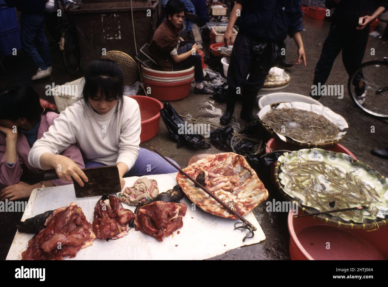 china Guandxou Chinping Markt Stockfoto