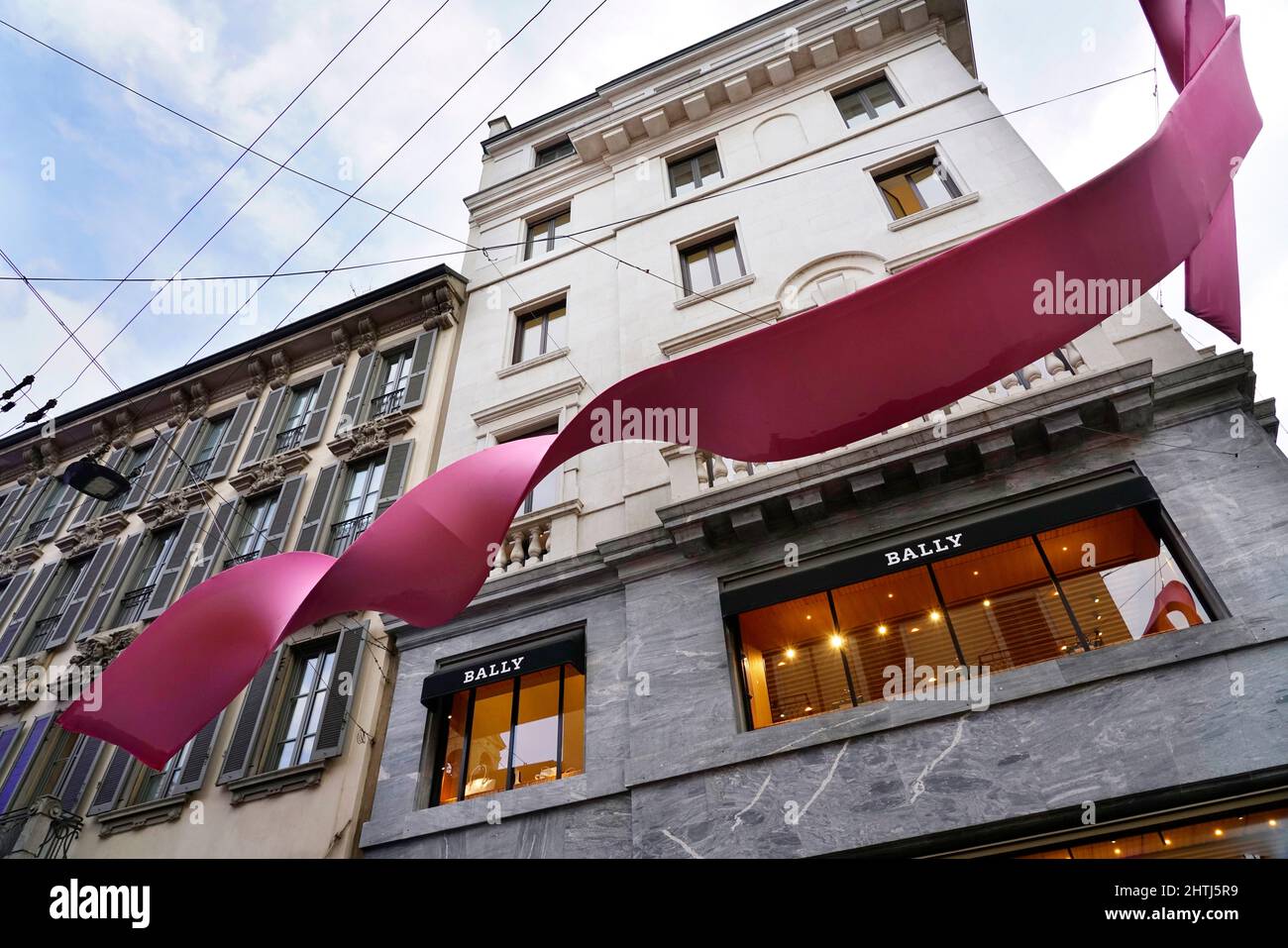 Einblicke in die Via Montenapoleone, Modeviertel, Mailand, Lombardei, Italien, Europa Stockfoto