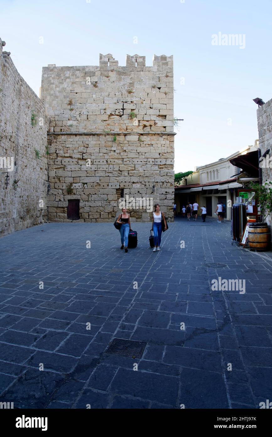 Altstadt, Rhodos, Dodekanes, zwölf Inseln, Griechenland, Europa Stockfoto