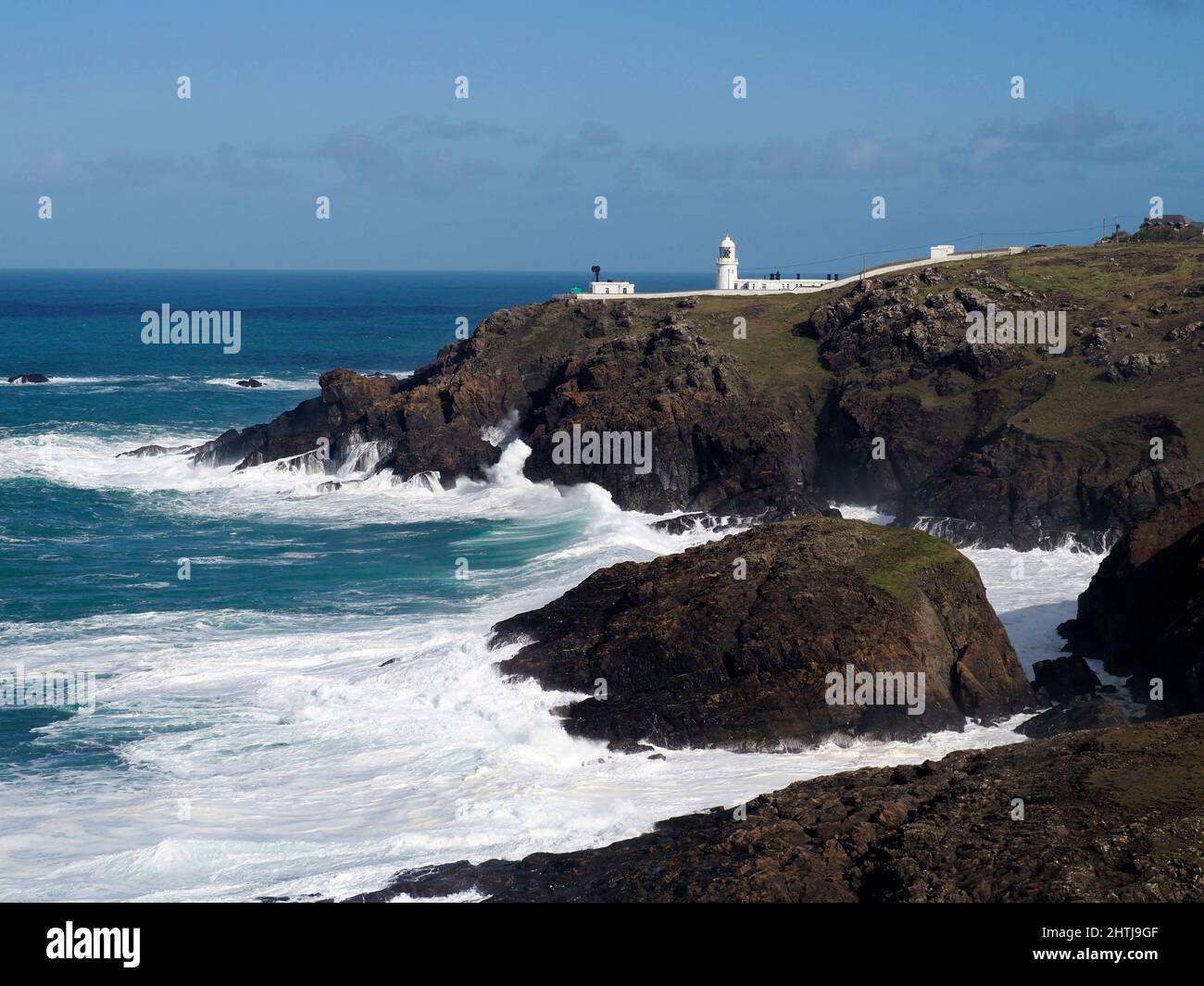 Pendeen Watch Leuchtturm, Cornwall Stockfoto