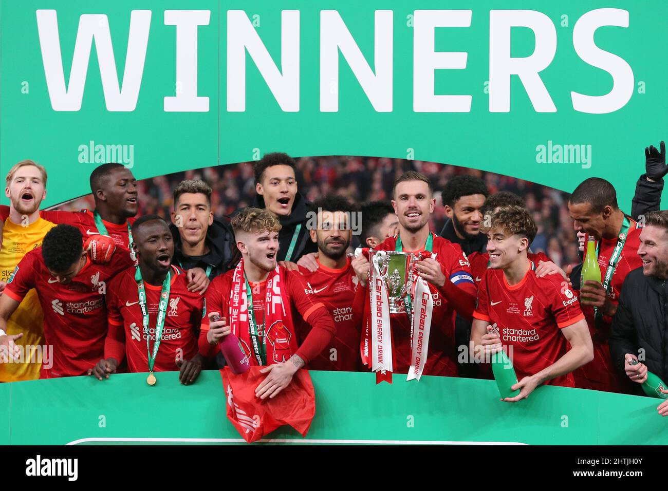 JORDAN HENDERSON, CARABAO CUP, CHELSEA V LIVERPOOL, 2022 Stockfoto