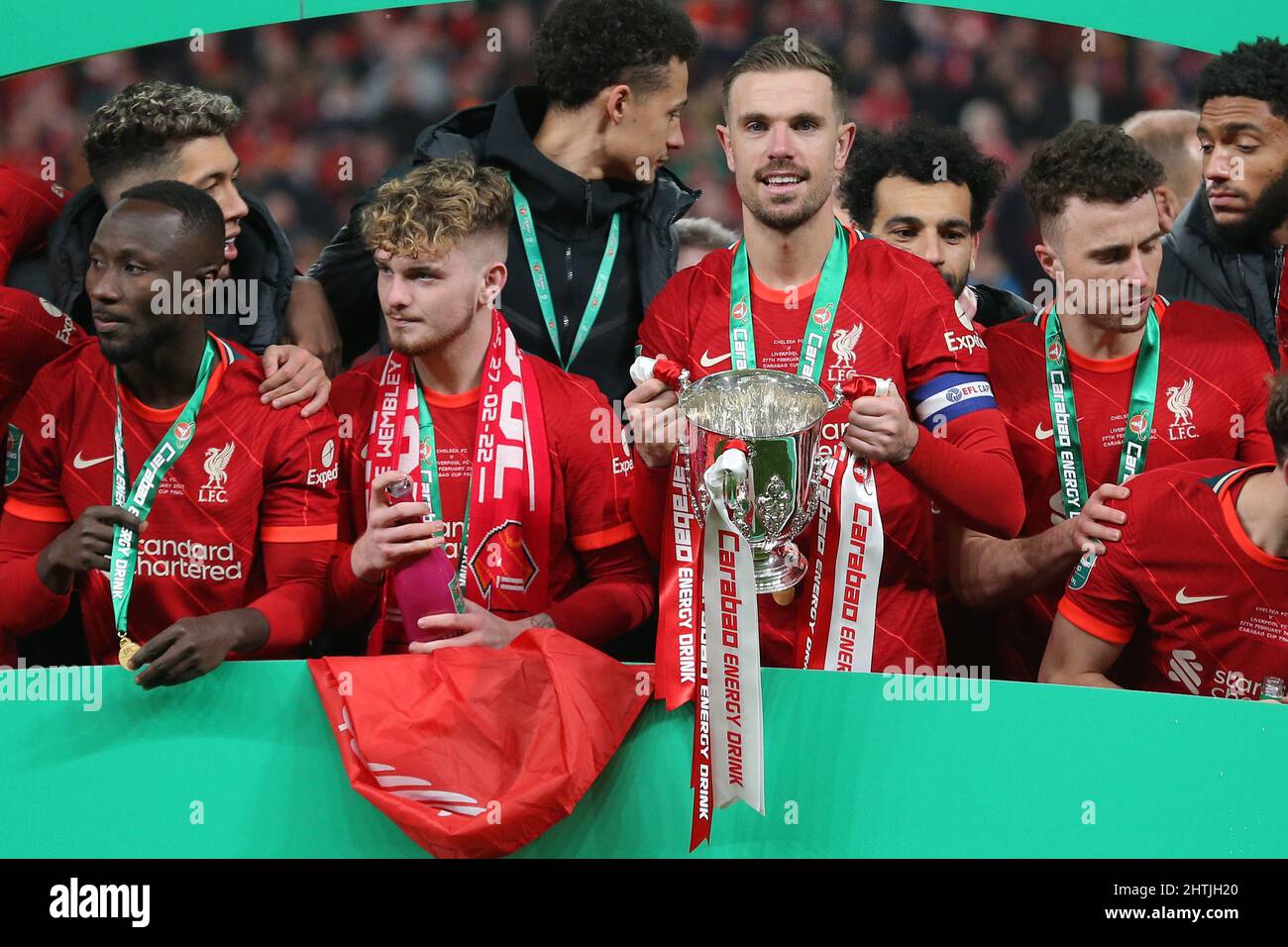 JORDAN HENDERSON, CARABAO CUP, CHELSEA V LIVERPOOL, 2022 Stockfoto