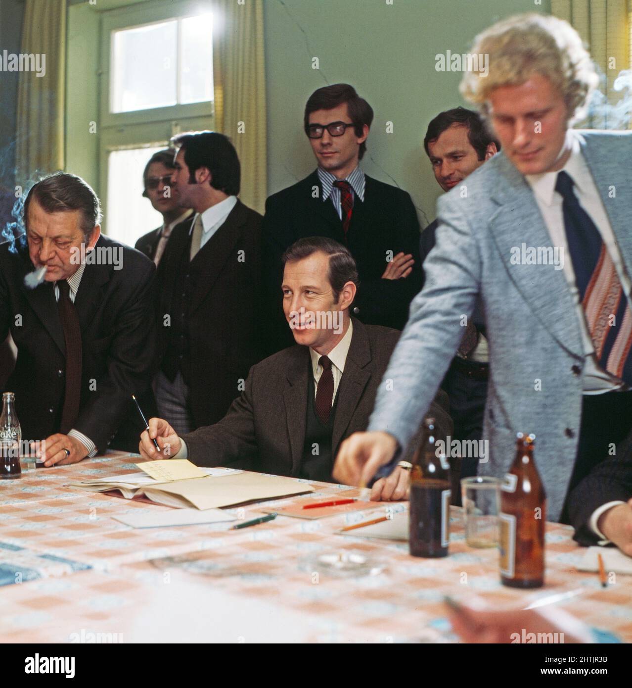 Tatort, Krimigerie, Deutschland/Österreich seit 1971, Folge: 'Acht Jahre später' vom 28. April 1974, Darsteller: Hansjörg Felmy Stockfoto