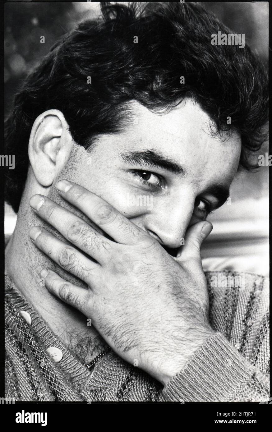 Ein Porträt des Boxkampfanwärters Gerry Cooney im Schwergewicht auf einem Foto aus dem Jahr 1981, das in Long Island, New York, aufgenommen wurde. Stockfoto