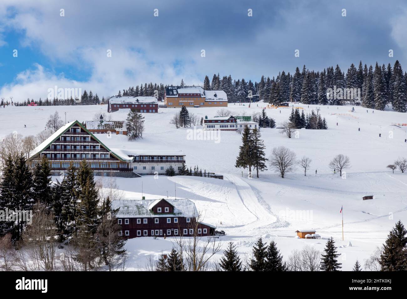 Pec pod Sněžkou, Česká republika / Pec pod Snezkou, Riesengebirge, Tschechische republik Stockfoto