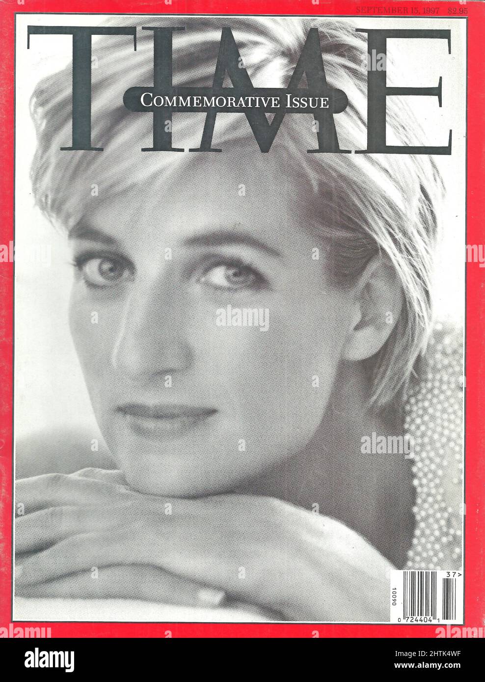 Time Commemorative Ausgabe Lady Diana Princess of Wales auf dem Cover des Time Magazins nach dem Tod September 1997 Stockfoto