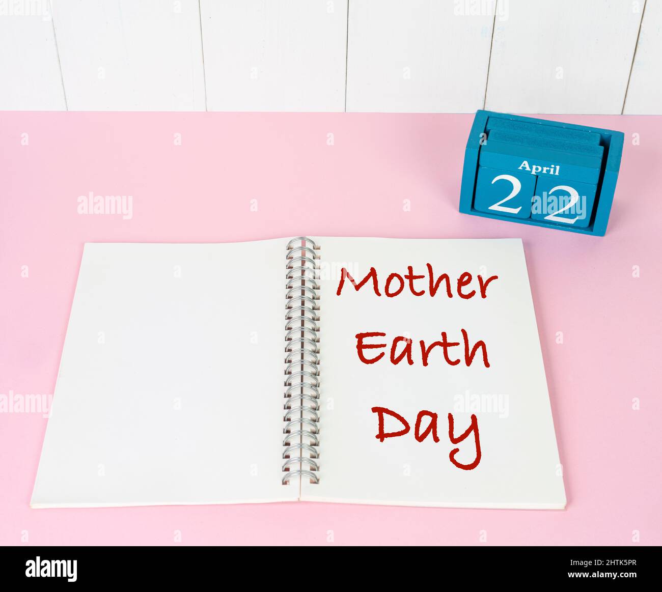 Feier Konzept des Muttertags der Erde der Vereinten Nationen am 22. April Stockfoto