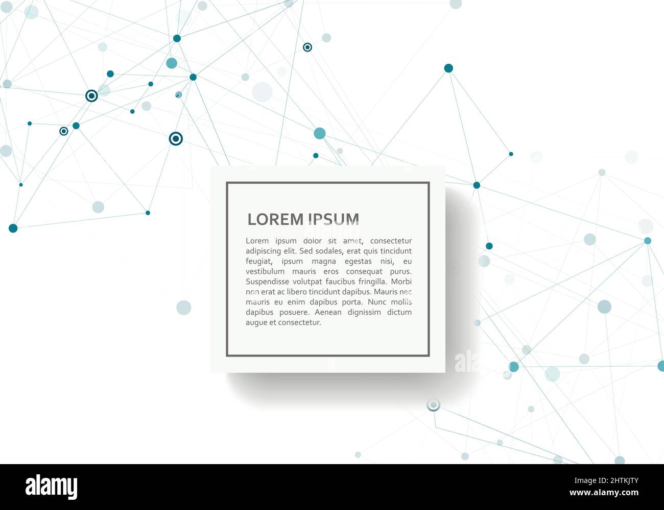 Linien, die kreative Gitterpunkte auf der Oberfläche verbinden. Abstrakter Deckbundhintergrund Stock Vektor