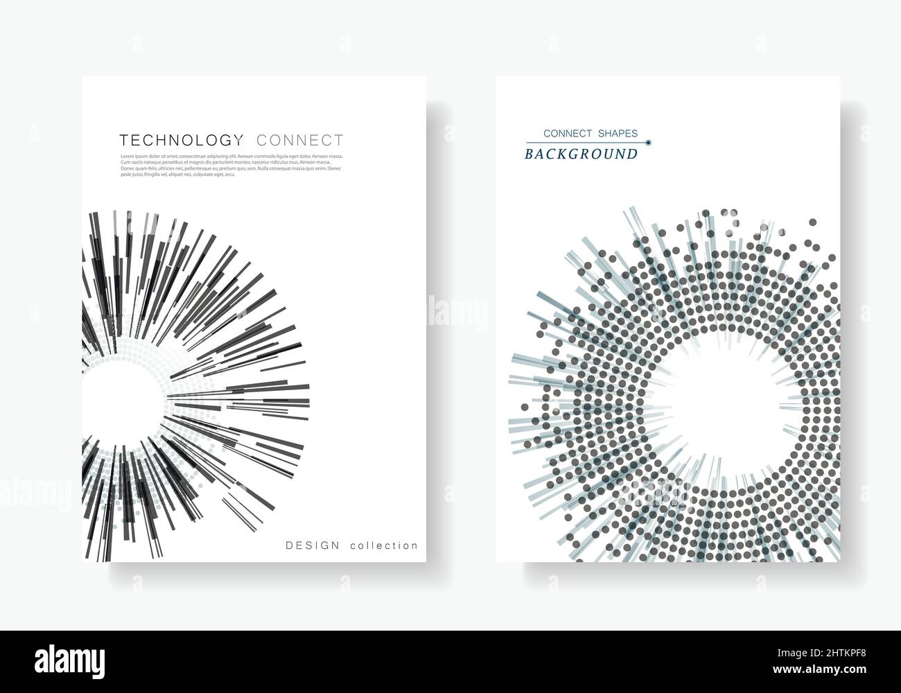 Vector Broschüre Cover Design-Vorlagen Stock Vektor