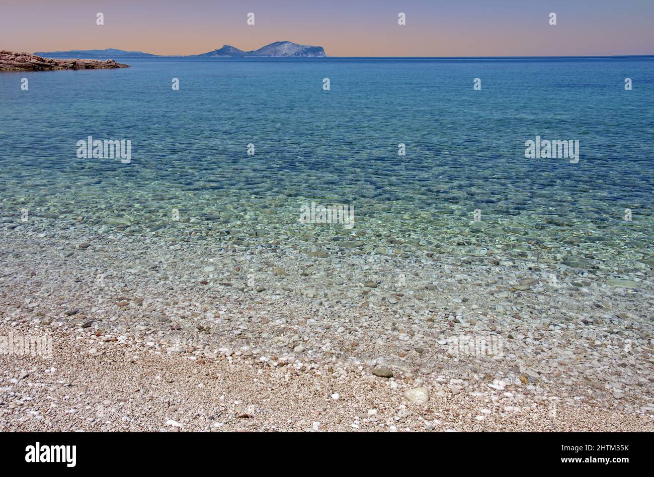 Sardinien, Insel Tavolara, geschütztes Meeresgebiet Stockfoto