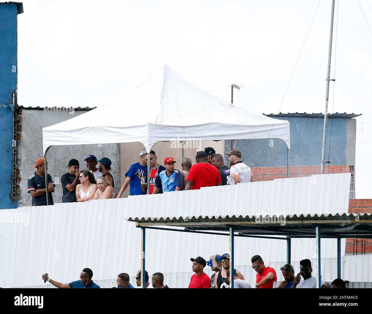 Fans beim Fußballspiel Campeonato Paulista zwischen Agua Santa und Sao Paulo Fernando Roberto/SPP Stockfoto