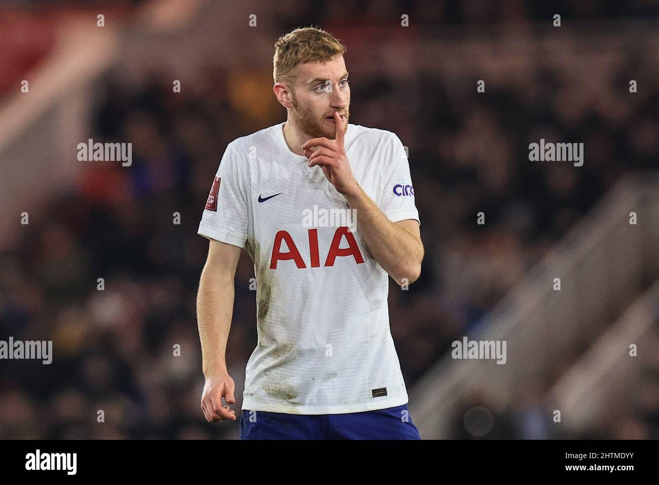 Middlesbrough, Großbritannien. 01. März 2022. Dejan Kulusevski #21 von Tottenham Hotspur während des Spiels in Middlesbrough, Vereinigtes Königreich am 3/1/2022. (Foto von Mark Cosgrove/News Images/Sipa USA) Quelle: SIPA USA/Alamy Live News Stockfoto