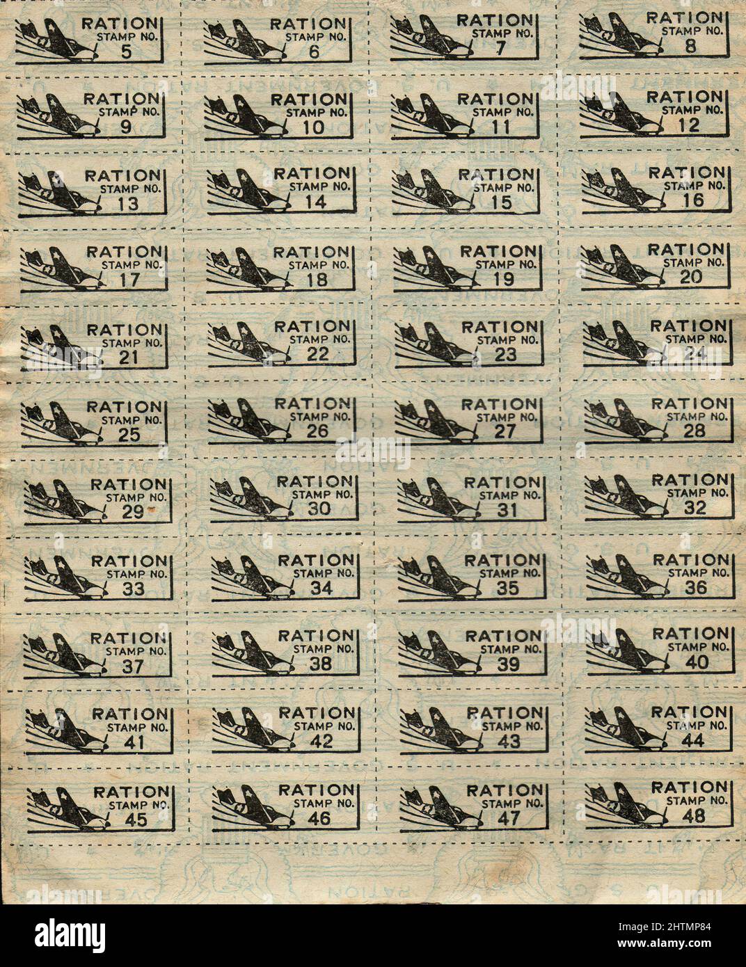 Gasrationierung in Amerika Stockfoto