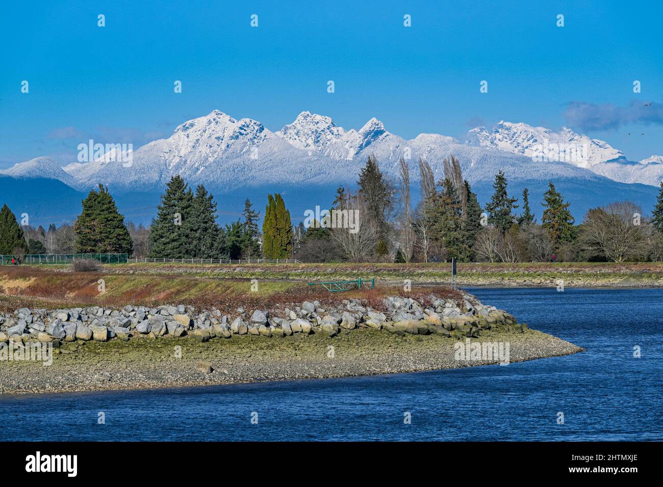 Nicomekl River, Surrey, British Columbia, Kanada Stockfoto