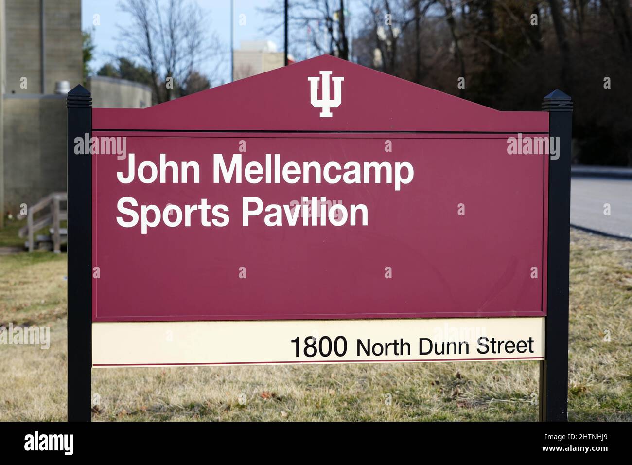 Der John Mellencamp Pavilion auf dem Campus der Indiana University, Montag, den 1. März 2022, in Bloomington, Ind. Das Gebäude ist die Indoor-Trainingsanlage Stockfoto