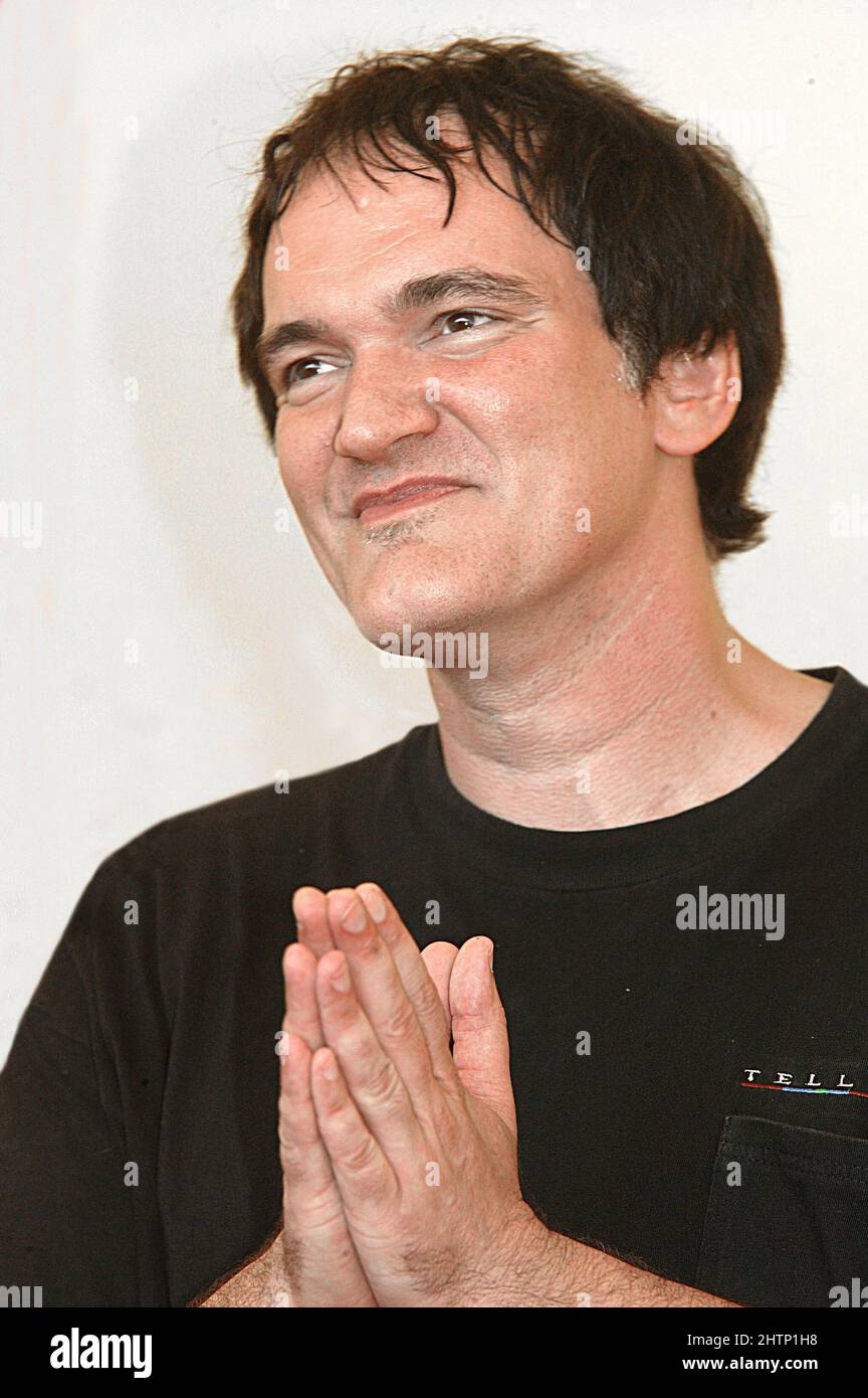 Quentin Tarantino 5.. September 2004 Stockfoto