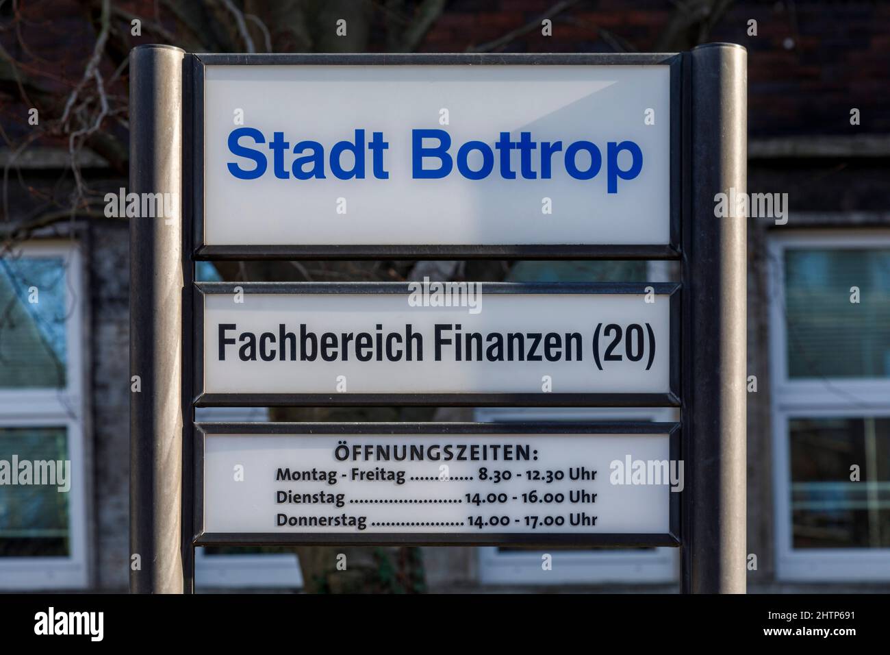 Stadt Bottrop, Verwaltungsgebäude der Finanzabteilung, Abteilung II Stockfoto