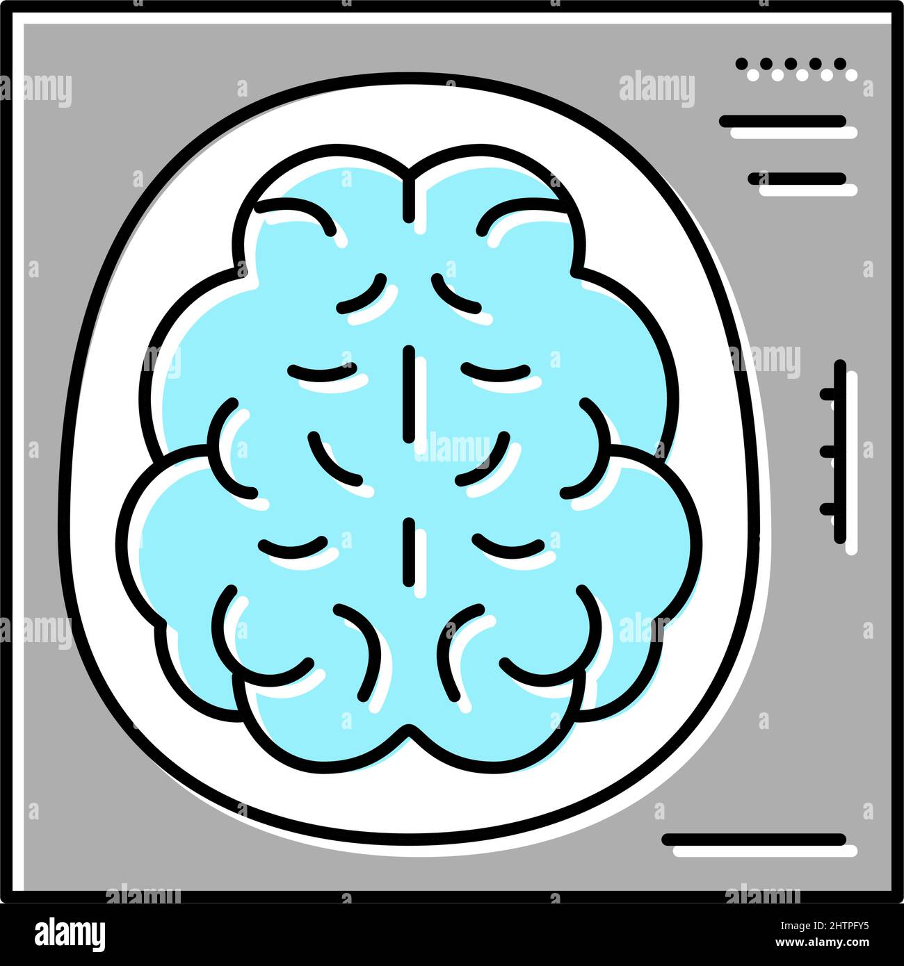 Vektorgrafik für Mind-Röntgenfarbsymbole Stock Vektor