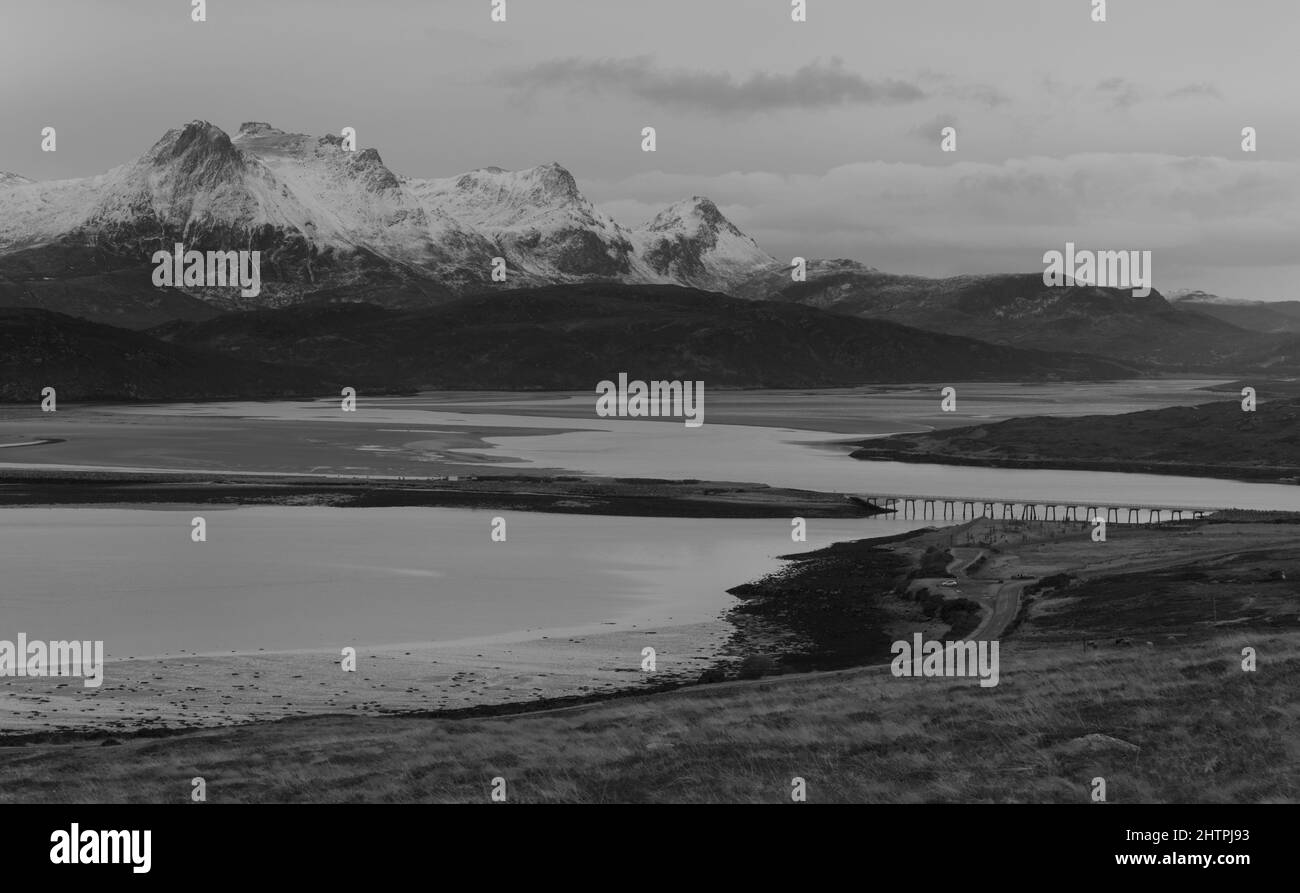 Kyle of Tongue und Ben Loyal, Highland Scotland Stockfoto