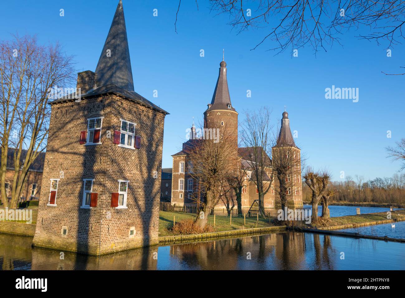 Schloss Hoensbroek, Noord-Limburg, südlich der Niederlande Stockfoto