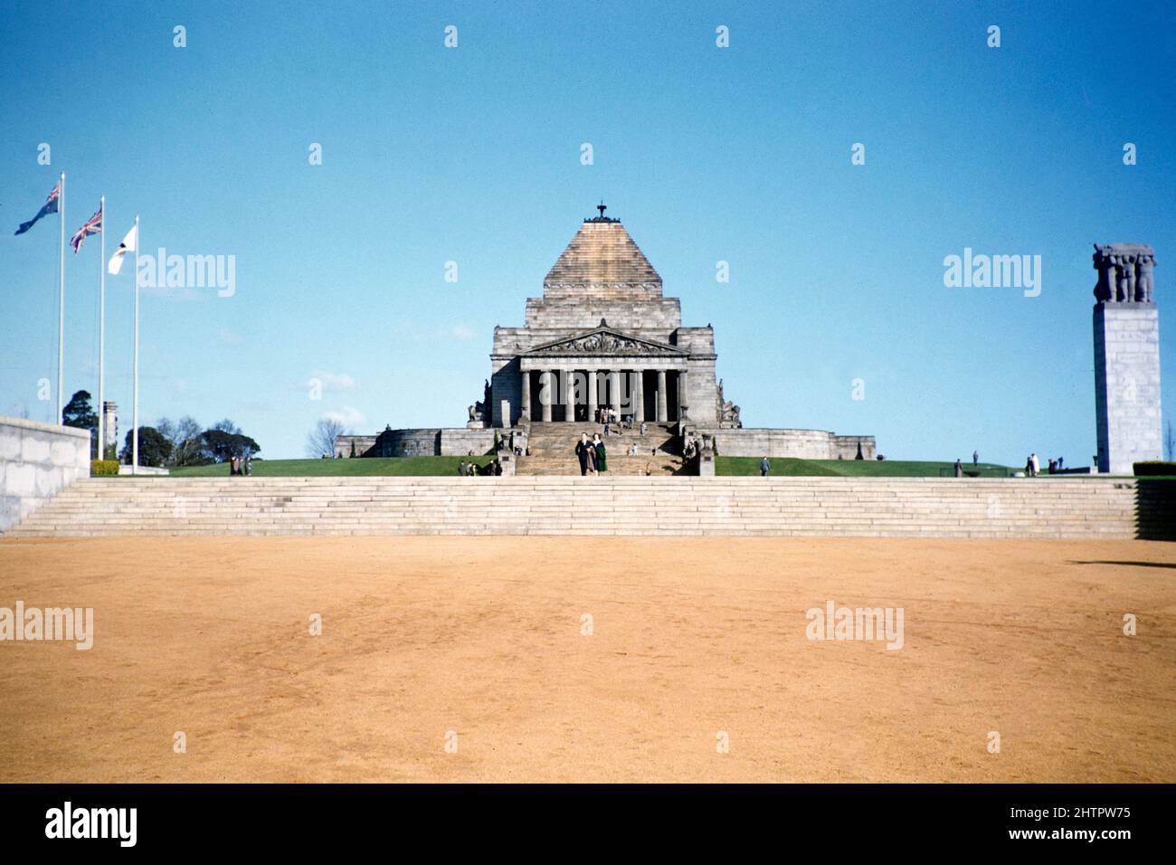 Shrine of Remembrance war Memorial Monument, Melbourne, Victoria, Australien, 1956 Stockfoto