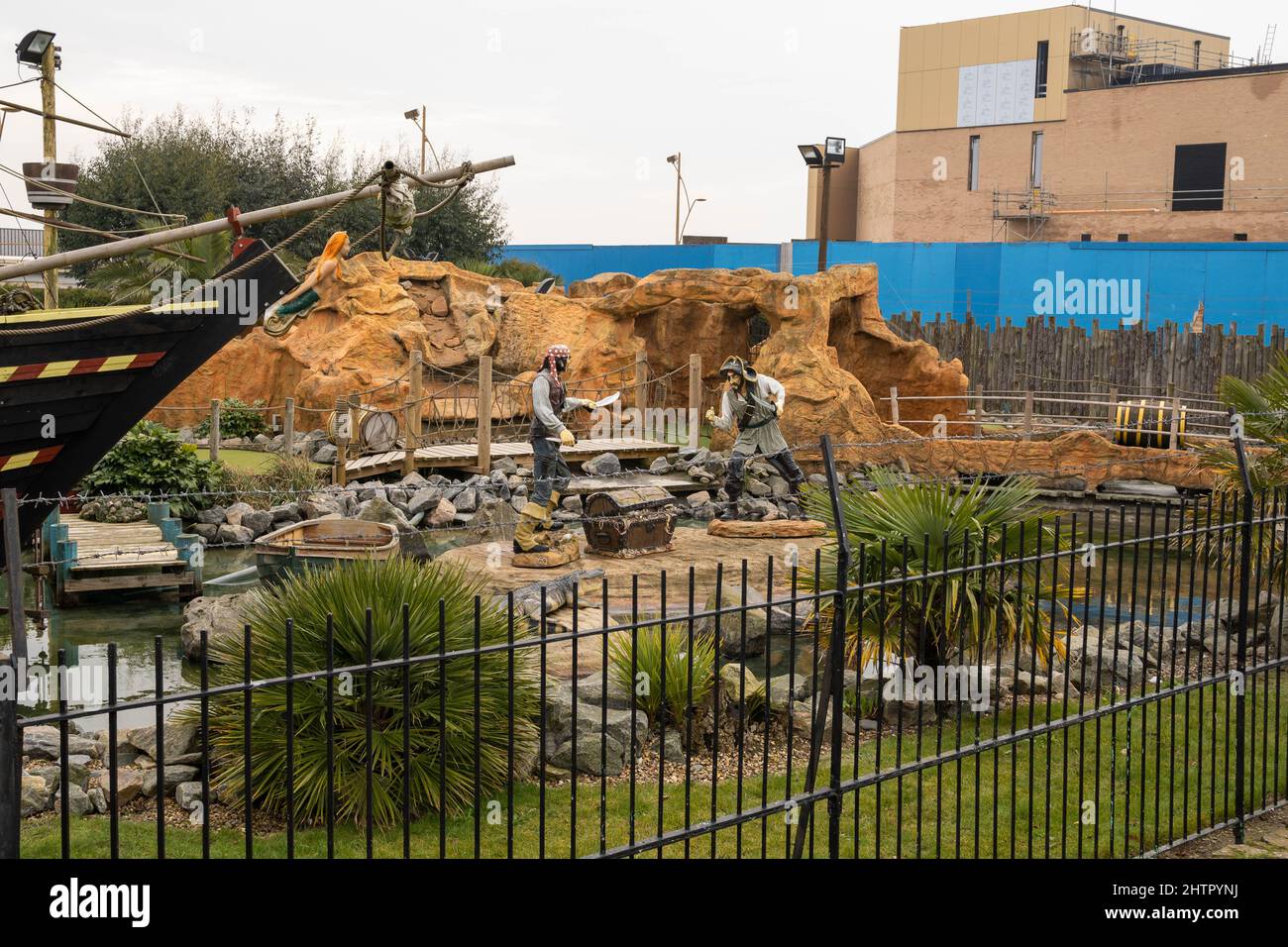 Pirates Cove Abenteuergolfpark an der Marina Parade Great Yarmouth Stockfoto