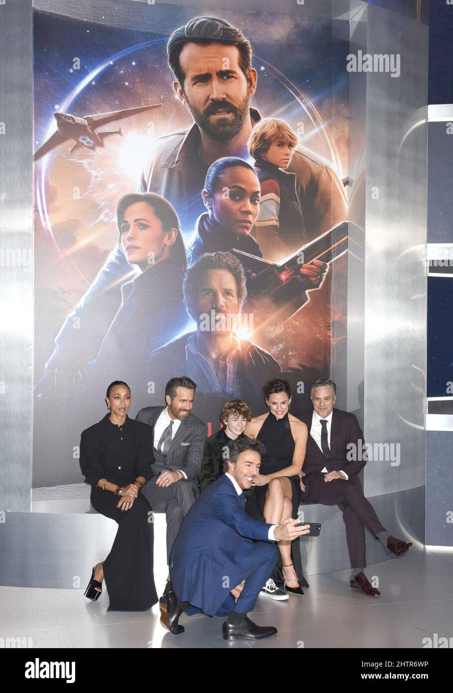 28. Februar 2022 New York, New York Mark Ruffalo, Zoe Saldana