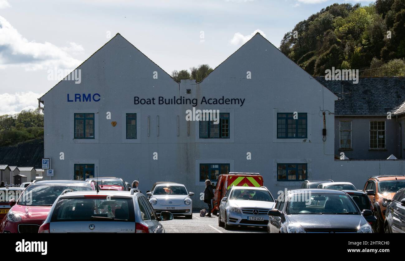Lyme Regis, Großbritannien - Mai 19. 2021: Boat Building Academy Stockfoto