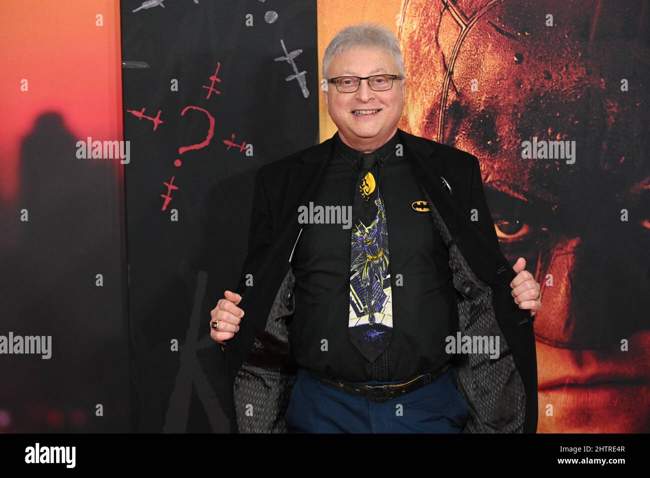 Michael E. Uslan nimmt am 01. März 2022 in New York an der Weltpremiere von „The Batman“ Teil. Stockfoto