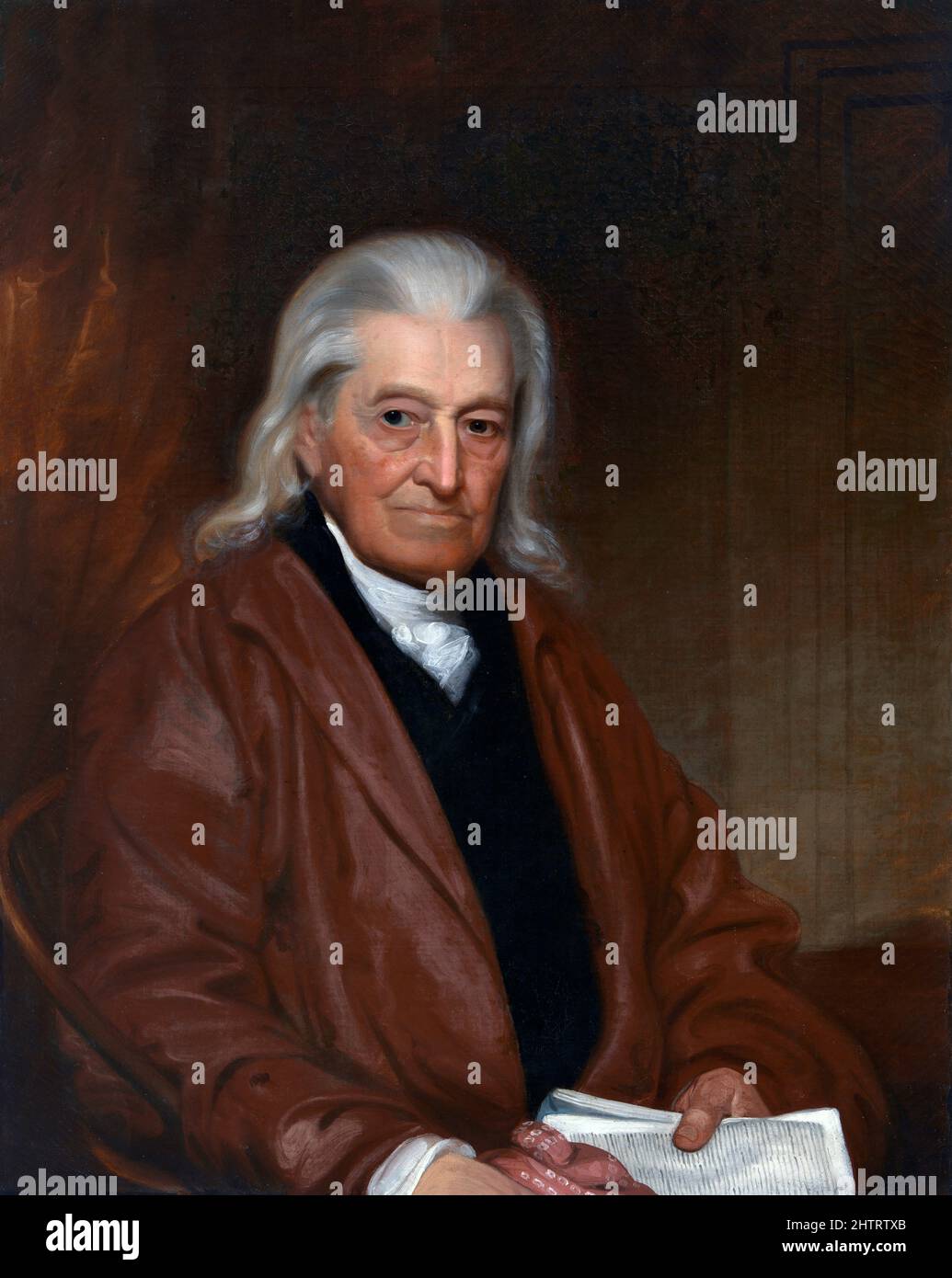 William Samuel Johnson (1727-1819). Porträt des amerikanischen Gründervaters von John Wesley Jarvis, Öl auf Leinwand, c. 1814 Stockfoto