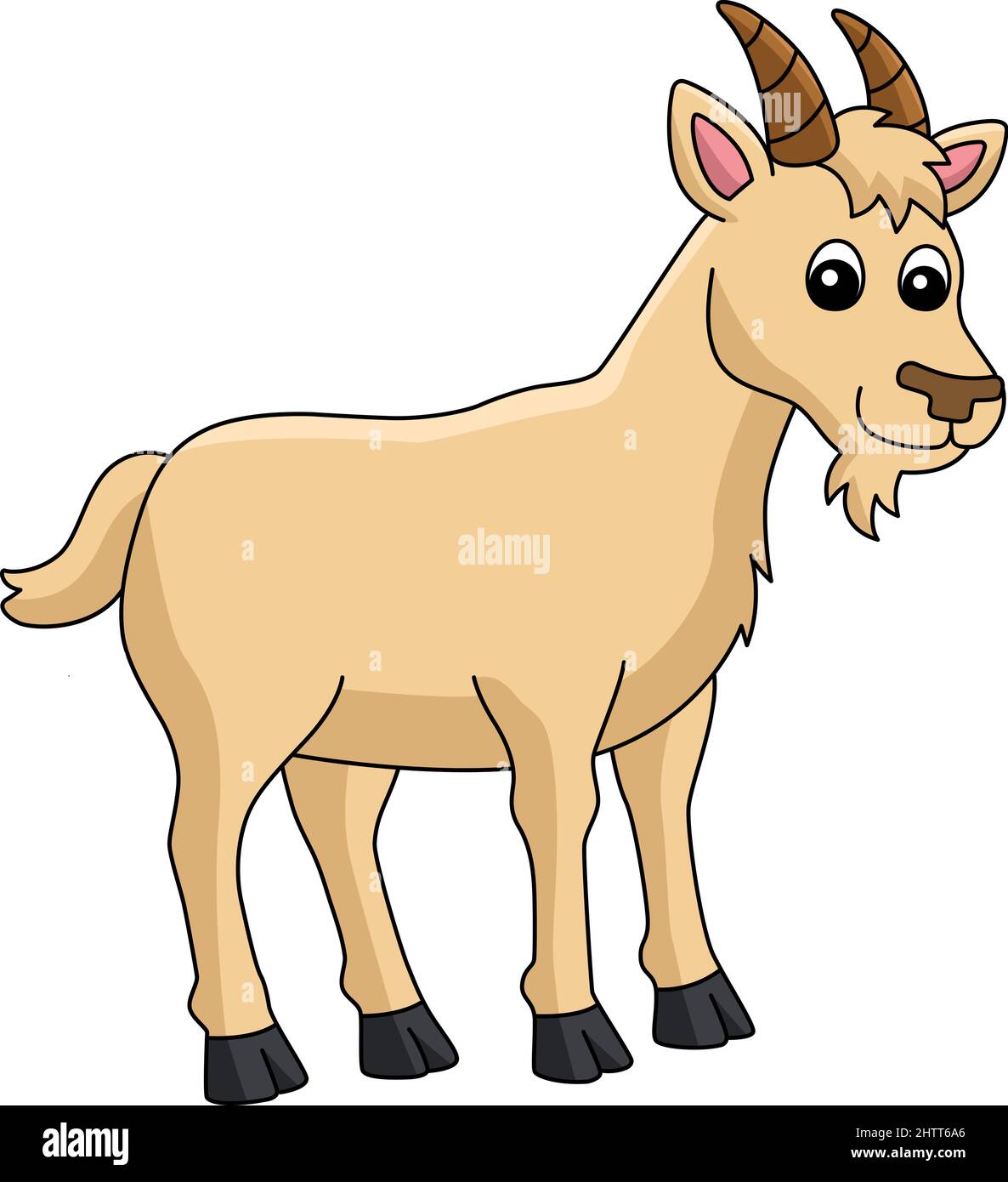 Goat cartoon Stock-Vektorgrafiken kaufen - Alamy