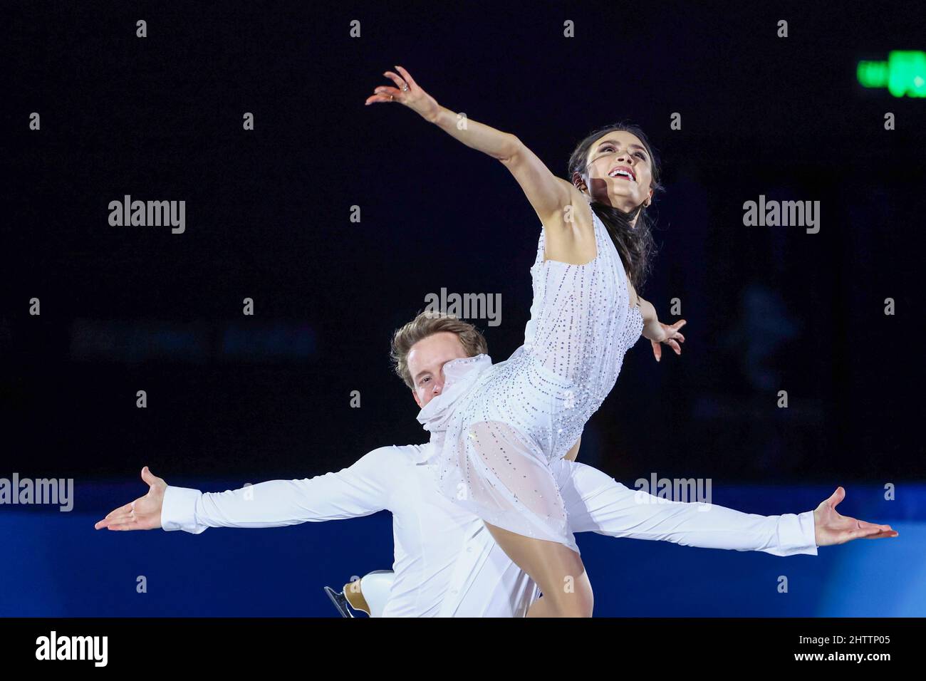 Madison Chock & Evan Bates (USA), 20. FEBRUAR 2022 - Eiskunstlauf : Gala-Ausstellung während der Olympischen Winterspiele 2022 in Peking in Capital Indo Stockfoto