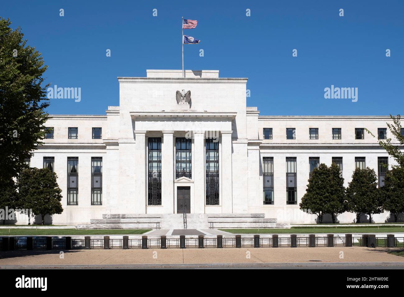 Washington, DC. Us-Notenbank. Marriner S. Eccles Federal Reserve Board Building, Board of Governors der Federal Reserve. Triumphbogen Aus Dem Klassizismus Stockfoto