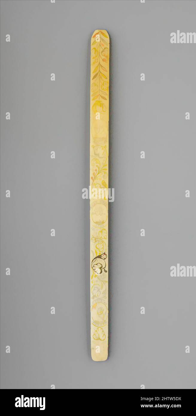 Kunst inspiriert von Busk, 17. Jahrhundert, Französisch, Elfenbein, die Inschrift mit den flammenden Herzen lautet: "Liebt verbindet sie" und "der Pfeil verbindet uns", während die Botschaft der Sonne, die auf einer Blume scheint, lautet: "Sie sehen oder sterben, Klassische Werke, die von Artotop mit einem Schuss Moderne modernisiert wurden. Formen, Farbe und Wert, auffällige visuelle Wirkung auf Kunst. Emotionen durch Freiheit von Kunstwerken auf zeitgemäße Weise. Eine zeitlose Botschaft, die eine wild kreative neue Richtung verfolgt. Künstler, die sich dem digitalen Medium zuwenden und die Artotop NFT erschaffen Stockfoto