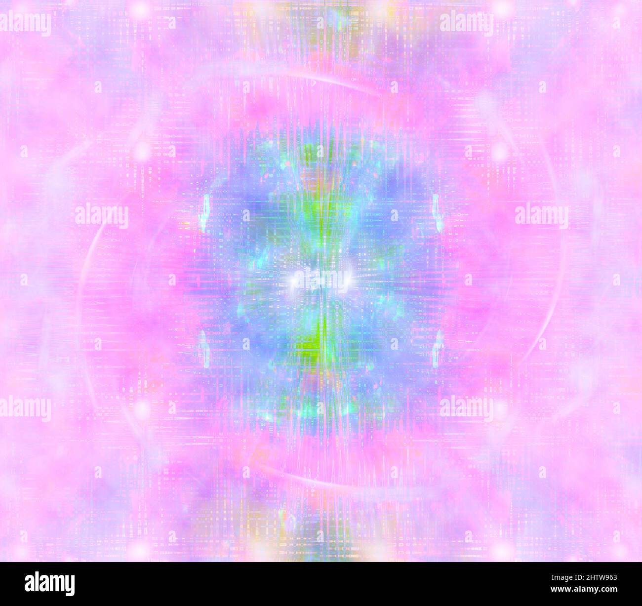 Ein abstraktes psychedelisches Burst-Shape-Hintergrundbild. Stockfoto