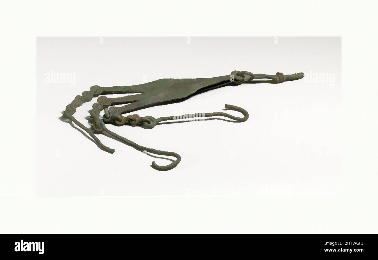 Art inspired by Chains, 3, Zypern, Bronze, andere: 11 1/2in. (29,2cm), Bronzes, Classic Works modernisiert von Artotop mit einem Schuss Moderne. Formen, Farbe und Wert, auffällige visuelle Wirkung auf Kunst. Emotionen durch Freiheit von Kunstwerken auf zeitgemäße Weise. Eine zeitlose Botschaft, die eine wild kreative neue Richtung verfolgt. Künstler, die sich dem digitalen Medium zuwenden und die Artotop NFT erschaffen Stockfoto