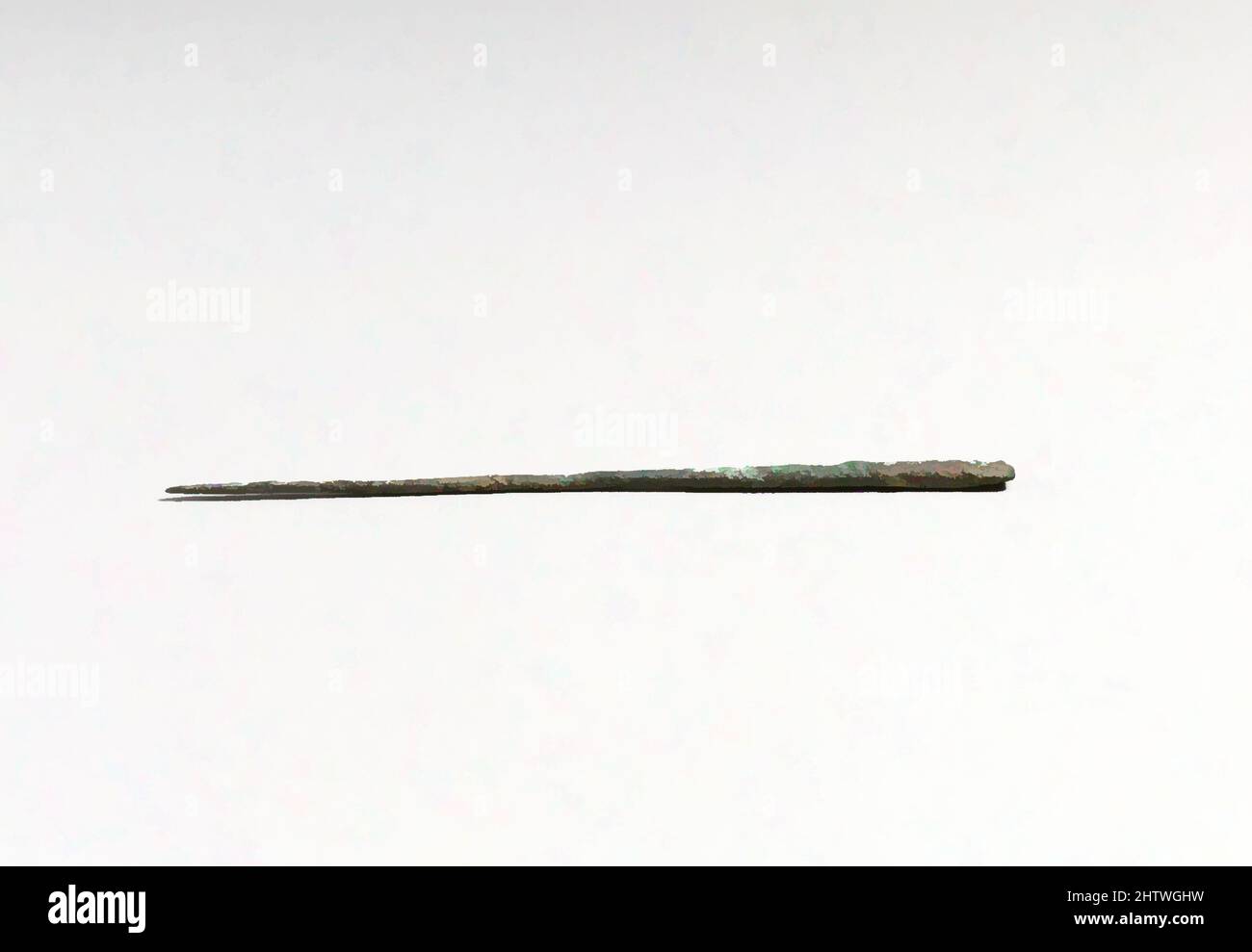 Kunst inspiriert von Stylus, Zypern, Bronze, andere: 4 7/16in. (11,3cm), Bronzes, Classic Works modernisiert von Artotop mit einem Schuss Moderne. Formen, Farbe und Wert, auffällige visuelle Wirkung auf Kunst. Emotionen durch Freiheit von Kunstwerken auf zeitgemäße Weise. Eine zeitlose Botschaft, die eine wild kreative neue Richtung verfolgt. Künstler, die sich dem digitalen Medium zuwenden und die Artotop NFT erschaffen Stockfoto