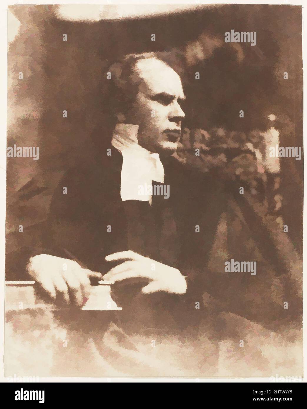 Kunst inspiriert von Dr. Welsh, 1843–47, gesalzener Papierdruck aus Papiernegativ, Fotografien, David Octavius Hill (British, Perth, Schottland 1802–1870 Edinburgh, Schottland), Robert Adamson (British, St. Andrews, Schottland 1821–1848 St. Andrews, Schottland, Klassisches Werk, das von Artotop mit einem Schuss Moderne modernisiert wurde. Formen, Farbe und Wert, auffällige visuelle Wirkung auf Kunst. Emotionen durch Freiheit von Kunstwerken auf zeitgemäße Weise. Eine zeitlose Botschaft, die eine wild kreative neue Richtung verfolgt. Künstler, die sich dem digitalen Medium zuwenden und die Artotop NFT erschaffen Stockfoto