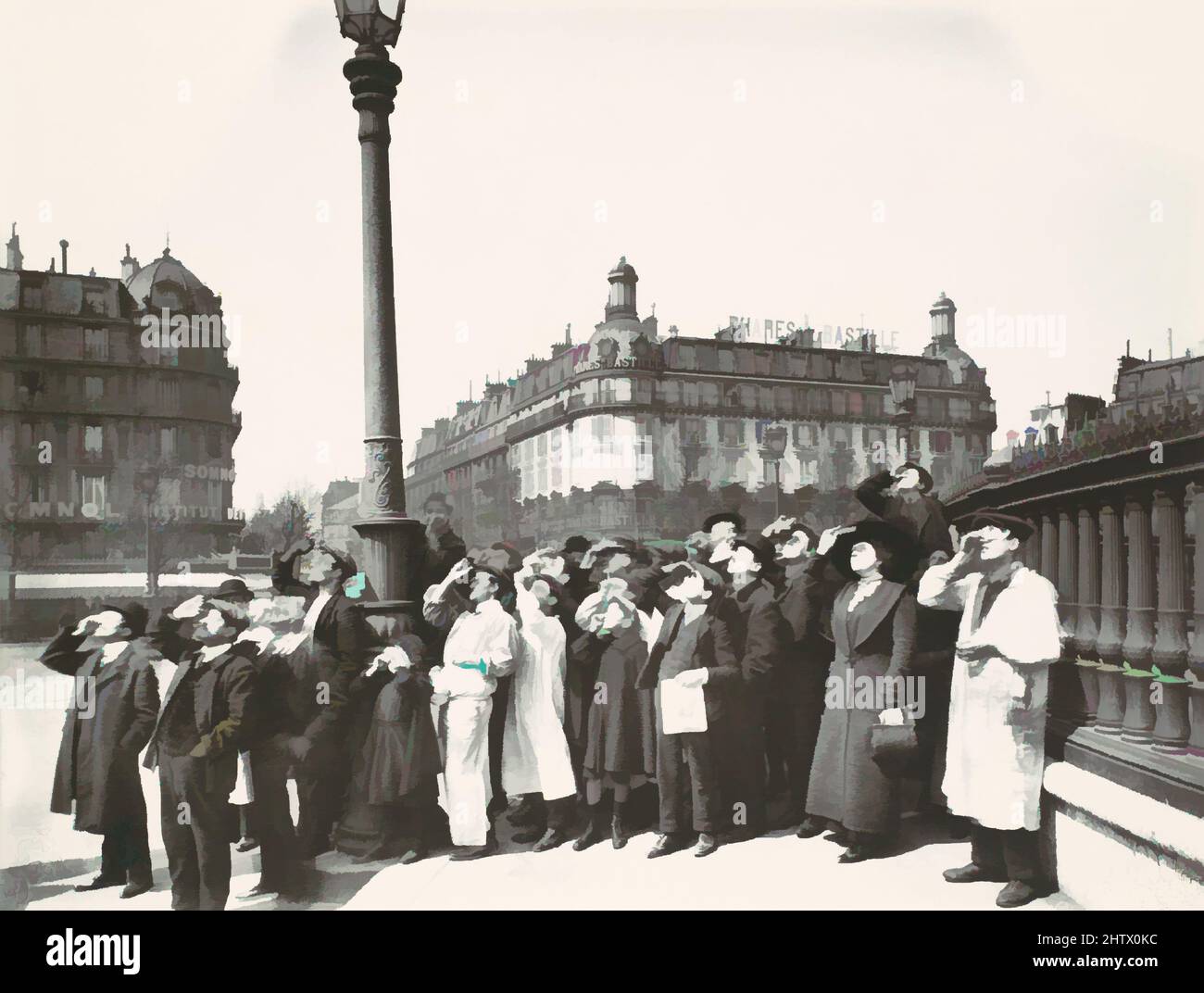 Kunst inspiriert von Eclipse, 1911, gedruckt 1956, Silbergelatine-Druck, Fotografien, Eugène Atget (Französisch, Libourne 1857–1927 Paris, Klassische Werke, die von Artotop mit einem Schuss Moderne modernisiert wurden. Formen, Farbe und Wert, auffällige visuelle Wirkung auf Kunst. Emotionen durch Freiheit von Kunstwerken auf zeitgemäße Weise. Eine zeitlose Botschaft, die eine wild kreative neue Richtung verfolgt. Künstler, die sich dem digitalen Medium zuwenden und die Artotop NFT erschaffen Stockfoto