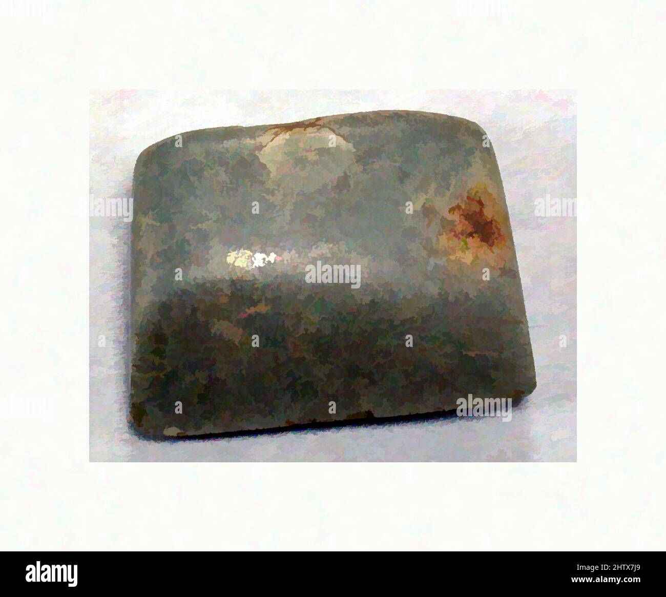 Kunst inspiriert von Stone Chisel, vor dem 16.. Jahrhundert, Mexiko, Mesoamerika, Mexiko, Stein, Länge 15/16 Zoll, Steingeräte, Klassisches Werk, modernisiert von Artotop mit einem Schuss Moderne. Formen, Farbe und Wert, auffällige visuelle Wirkung auf Kunst. Emotionen durch Freiheit von Kunstwerken auf zeitgemäße Weise. Eine zeitlose Botschaft, die eine wild kreative neue Richtung verfolgt. Künstler, die sich dem digitalen Medium zuwenden und die Artotop NFT erschaffen Stockfoto