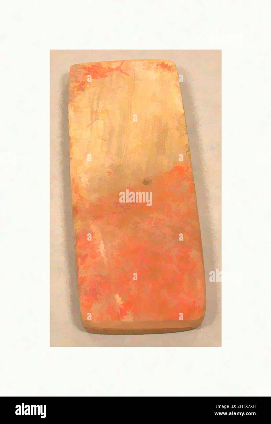 Kunst inspiriert von Stone Musical Instrument, vor dem 16.. Jahrhundert, Mexiko, Mesoamerika, Veracruz (?), Mexikanisch, Stein, Pigment, Länge 4-3/8 in., Stone-Musikinstrumente, Klassische Werke, die von Artotop mit einem Hauch von Moderne modernisiert wurden. Formen, Farbe und Wert, auffällige visuelle Wirkung auf Kunst. Emotionen durch Freiheit von Kunstwerken auf zeitgemäße Weise. Eine zeitlose Botschaft, die eine wild kreative neue Richtung verfolgt. Künstler, die sich dem digitalen Medium zuwenden und die Artotop NFT erschaffen Stockfoto