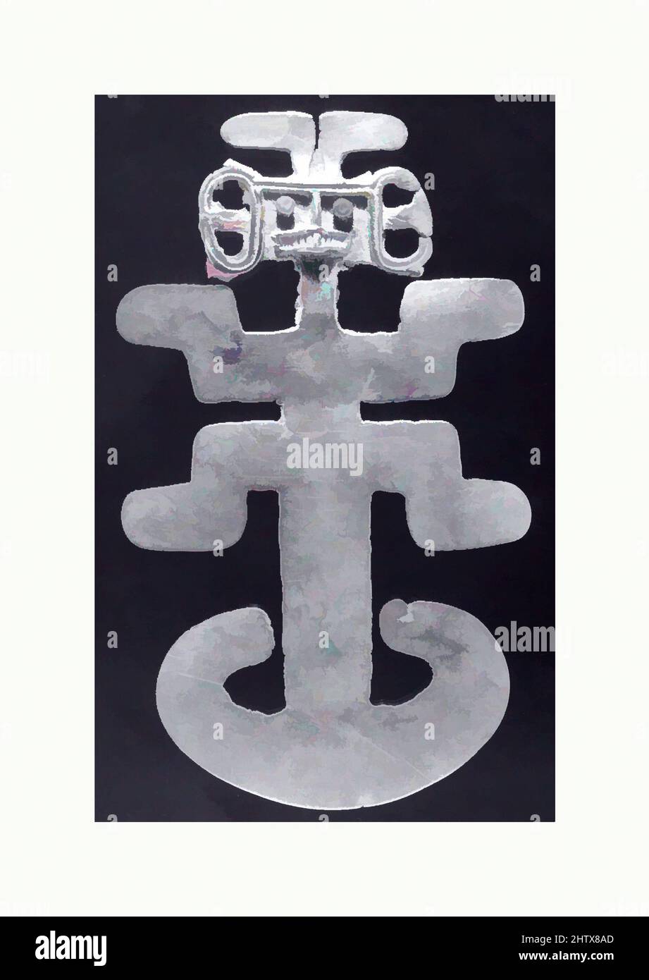 Kunst inspiriert von anthropomorphen Anhänger, 5.–10. Jahrhundert, Kolumbien, Tolima, Gold, H. 6 11/16 Zoll (17 cm), Metall-Ornamente, Klassische Werke, die von Artotop mit einem Schuss Moderne modernisiert wurden. Formen, Farbe und Wert, auffällige visuelle Wirkung auf Kunst. Emotionen durch Freiheit von Kunstwerken auf zeitgemäße Weise. Eine zeitlose Botschaft, die eine wild kreative neue Richtung verfolgt. Künstler, die sich dem digitalen Medium zuwenden und die Artotop NFT erschaffen Stockfoto Kunst inspiriert von anthropomorphen Anhänger, 5.–10. Jahrhundert, Kolumbien, Tolima, Gold, H. 6 11/16 Zoll (17 cm), Metall-Ornamente, Klassische Werke, die von Artotop mit einem Schuss Moderne modernisiert wurden. Formen, Farbe und Wert, auffällige visuelle Wirkung auf Kunst. Emotionen durch Freiheit von Kunstwerken auf zeitgemäße Weise. Eine zeitlose Botschaft, die eine wild kreative neue Richtung verfolgt. Künstler, die sich dem digitalen Medium zuwenden und die Artotop NFT erschaffen Stockfoto
